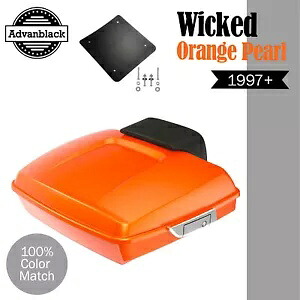Advanblak ウィキッド オレンジ パール ラッシュモア レイザー ツアー パック 97+ ハーレー/ソフテイル用 Advanblak WICKED ORANGE PEARL Rushmore Razor Tour Pack For 97+ Harley/Softail 【並行輸入品】