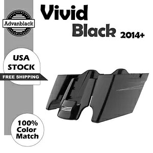 ビビッドブラック ストレッチサドルバッグ ピンストライプ リアフェンダー 14 歳以上のハーレーに適合 Vivid Black Stretched Saddlebags Pinstripes Rear Fender Fits 14+ Harley 【並行輸入品】|カスタムパーツ WORLD倉庫