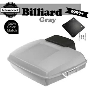 Advanblak ビリヤード グレー ラッシュモア レイザー ツアー パック 97+ ハーレー/ソフテイル用 Advanblak Billiard Gray Rushmore Razor Tour Pak Pack For 97+ Harley/Softail 【並行輸入品】