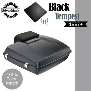 Advanblak BLACK TEMPEST Rushmore Razor Tour Pak パックパッド 97+ ハーレー/ソフテイル用 Advanblak BLACK TEMPEST Rushmore Razor Tour Pak Pack Pad For 97+ Harley/Softail 【並行輸入品】