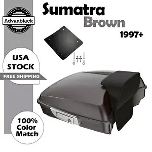 スマトラ ブラウン レイザー ツアー パック パック 1997 年以降のハーレー ストリート ロード グライド FLHX に適合 Sumatra Brown Razor Tour Pack Pak Fits 1997+ Harley Street Road Glide FLHX 【並行輸入品】