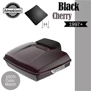 Advanblak ブラック チェリー ラッシュモア レイザー ツアー パック パック パッド 97+ ハーレー/ソフテイル用 Advanblak BLACK CHERRY Rushmore Razor Tour Pak Pack Pad For 97+ Harley/Softail 【並行輸入品】