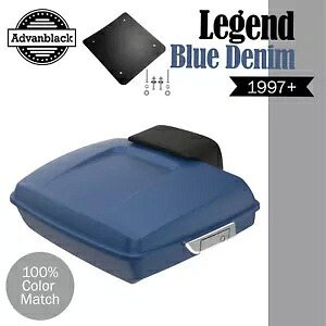 Advanblak レジェンド ブルー デニム ラッシュモア レイザー ツアー パック 97+ ハーレー/ソフテイル用 Advanblak LEGEND BLUE DENIM Rushmore Razor Tour Pak Pack For 97+ Harley/Softail 【並行輸入品】