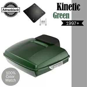 Advanblak KINETIC GREEN Rushmore Razor Tour Pak パックパッド 97+ ハーレー/ソフテイル用 Advanblak KINETIC GREEN Rushmore Razor Tour Pak Pack Pad For 97+ Harley/Softail 【並行輸入品】