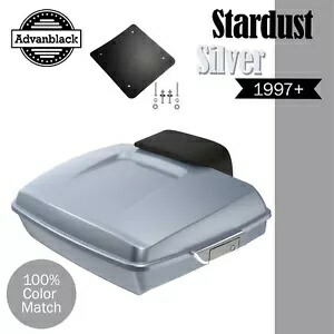 Advanblak スターダスト シルバー ラッシュモア レイザー ツアー パック 97+ ハーレー/ソフテイル用 Advanblak STARDUST SILVER Rushmore Razor Tour Pak Pack For 97+ Harley/Softail 【並行輸入品】