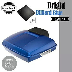 Advanblak ブライト ビリヤード ブルー ラッシュモア レイザー ツアー パック 97 歳以上 ハーレー/ソフテイル用 Advanblak BRIGHT BILLIARD BLUE Rushmore Razor Tour Pack For 97+ Harley/Softail 【並行輸入品】