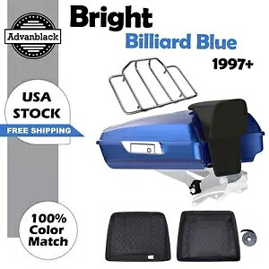 ブライトビリヤードブルーレイザーツアーパックパックトランクは97年以上のハーレーFLHR FLHXS FLTRXに適合 Bright Billiard Blue Razor Tour Pak Pack Trunk Fits 97+ Harley FLHR FLHXS FLTRX 【並行輸入品】