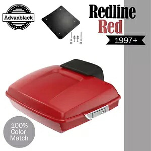 Advanblak レッドライン レッド ラシュモア レイザー ツアー パック パック パッド 97+ ハーレー/ソフテイル用 Advanblak Redline Red Rushmore Razor Tour Pak Pack Pad For 97+ Harley/Softail 【並行輸入品】