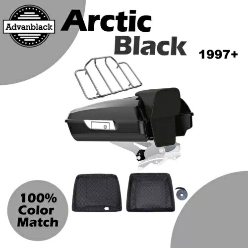 アークティック ブラック レイザー ツアー パック トランク ハーレー FLHR FLHXS FLTRX 97+ に適合 Arctic Black Razor Tour Pak Pack Trunk Fits Harley FLHR FLHXS FLTRX 97+ 【並行輸入品】 132,550円