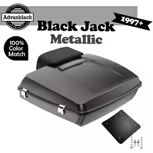 アドバン ブラック ジャック メタリック レイザー ツアー パック パック ラゲッジ ハーレー ツーリング 1997+ に適合 Advan Black Jack Metallic Razor Tour Pack Pak Luggage Fits Harley Touring 1997+ 【並行輸入品】