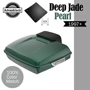 Advanblak ディープ ジェイド パール ラッシュモア レイザー ツアー パック 97+ ハーレー/ソフテイル用 Advanblak DEEP JADE PEARL Rushmore Razor Tour Pak Pack For 97+ Harley/Softail 【並行輸入品】