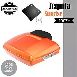 Advanblak テキーラ サンライズ ラッシュモア レイザー ツアー パック 97+ ハーレー/ソフテイル用 Advanblak TEQUILA SUNRISE Rushmore Razor Tour Pak Pack For 97+ Harley/Softail 【並行輸入品】