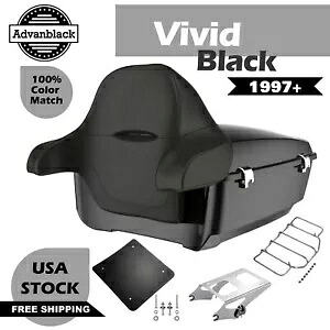 Advanblack ビビッド ブラック キング ツアー パック パック ハーレー ストリート ロード エレクトラ 97+ Advanblack Vivid Black King Tour Pack Pak For Harley Street Road Electra 97+ 【並行輸入品】｜カスタムパーツ WORLD倉庫
