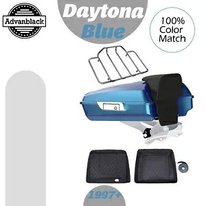 デイトナ ブルー レイザー ツアー パック パック トランクは 97 年以上のハーレー FLHR FLHXS FLTRX に適合します Daytona Blue Razor Tour Pak Pack Trunk Fits 97+ Harley FLHR FLHXS FLTRX 【並行輸入品】