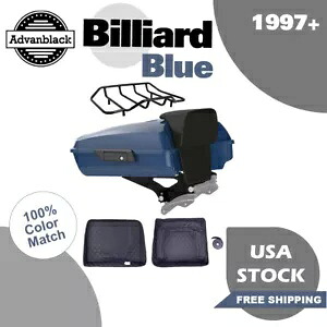 ビリヤード ブルー レイザー ツアー パック パック トランク 1997 年以降のハーレー ストリート ロード キング グライド用 Billiard Blue Razor Tour Pak Pack Trunk For 1997+ Harley Street Road King Glide 【並行輸入品】