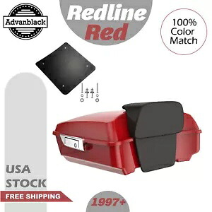 Advanblack レッドライン レッド ラシュモア チョップド ツアー パック パック 97+ ハーレー/ソフテイルに適合 Advanblack Redline Red Rushmore Chopped Tour Pak Pack Fits 97+ Harley/Softail 【並行輸入品】｜カスタムパーツ WORLD倉庫