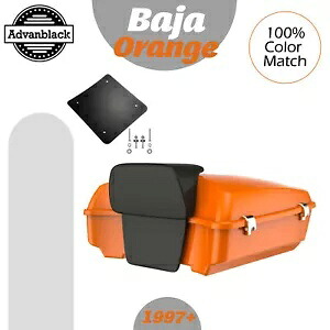 97+ ハーレー/ソフテイル アドバンブラック ラッシュモア チョップド ツアー パック パック BAJA オレンジに適合 Fits 97+ Harley/Softail Advanblack Rushmore Chopped Tour Pack Pak BAJA ORANGE 【並行輸入品】