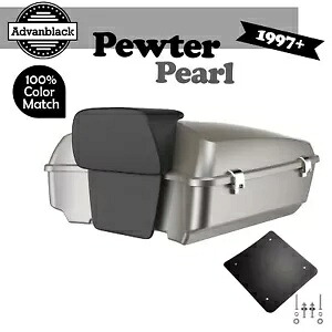 97+ ハーレー/ソフテイル アドバンブラック ラッシュモア チョップド ツアー パック Pak PEWTER PEARL に適合 Fits 97+ Harley/Softail Advanblack Rushmore Chopped Tour Pack Pak PEWTER PEARL 【並行輸入品】