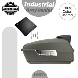 インダストリアル グレー デニム ラッシュモア チョップド ツアー パック ハーレー/ソフテイル 1997+用 Industrial Gray Denim Rushmore Chopped Tour Pak Pack For Harley/Softail 1997+ 【並行輸入品】