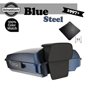 ブルースチール 97+ ハーレー/ソフテイル Advanblak Rushmore Razor Tour Pak パックパッド用 BLUE STEEL For 97+ Harley/Softail Advanblak Rushmore Razor Tour Pak Pack Pad 【並行輸入品】｜カスタムパーツ WORLD倉庫