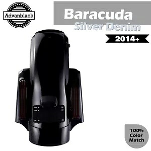 Advanblack バラクーダ シルバー デニム CVO リア フェンダー システム 14 歳以上のハーレー ツーリングに適合 Advanblack Barracuda Silver Denim CVO Rear Fender System Fits 14+ Harley Touring 【並行輸入品】|カスタムパーツ WORLD倉庫