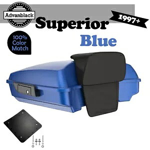 スーペリアブルー 97+ ハーレー/ソフテイル Advanblak Rushmore Razor Tour Pak パックパッド用 SUPERIOR BLUE For 97+ Harley/Softail Advanblak Rushmore Razor Tour Pak Pack Pad 【並行輸入品】