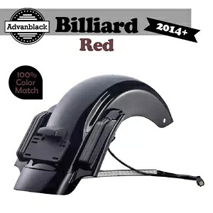 Advanblack ビリヤード レッド CVO リアフェンダー システム 14 歳以上のハーレーダビッドソン ツーリングに適合 Advanblack Billiard Red CVO Rear Fender System Fits 14+ Harley Davidson Touring 【並行輸入品】
