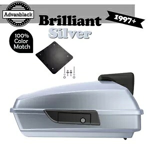 ブリリアントシルバー 97+ ハーレー/ソフテイル アドバンブラック ラッシュモア レイザー ツアー パック パック BRILLIANT SILVER For 97+ Harley/Softail Advanblak Rushmore Razor Tour Pak Pack 【並行輸入品】