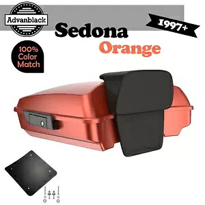 セドナ オレンジ 97+ ハーレー/ソフテイル アドバンブラック ラッシュモア レイザー ツアー パック パック パッド SEDONA ORANGE For 97+ Harley/Softail Advanblak Rushmore Razor Tour Pak Pack Pad 【並行輸入品】