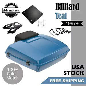ビリヤード ティール レイザー ツアー パック 荷物トランク 97+ ハーレー FLHR FLHXS FLTRX 用 Billiard Teal Razor Tour Pak Pack Luggage Trunk For 97+ Harley FLHR FLHXS FLTRX 【並行輸入品】