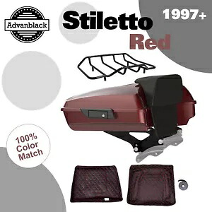 スティレット レッド レイザー ツアー パック パック 97 年以上のハーレー ストリート ロード エレクトラグライドに適合 Stiletto Red Razor Tour Pack Pak Fits 97+ Harley Street Road Electra Glide 【並行輸入品】｜カスタムパーツ WORLD倉庫
