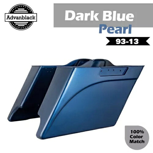 ダークブルーパールストレッチサドルバッグボトム 93-13 ハーレーツーリング Advanblack 用 Dark Blue Pearl Stretched Saddlebags Bottom For 93-13 Harley Touring Advanblack 【並行輸入品】｜カスタムパーツ WORLD倉庫