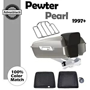ピューター パール チョップド ツアー パック Pak トランク ラゲッジ ハーレー ロードキング 1997+ に適合 Pewter Pearl Chopped Tour Pack Pak Trunk Luggage Fits Harley Road King 1997+ 【並行輸入品】