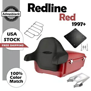 Redline レッドキング ツアーパック ラップアラウンド 97+ ハーレー ストリート ロードキング グライドに適合 Redline Red King Tour Pack Wrap Around Fits 97+ Harley Street Road King Glide 【並行輸入品】