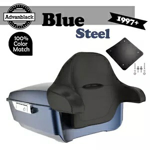 ブルースチール アドバンブラック ラッシュモア キング ツアー パック パック パッド 97+ ハーレー/ソフテイルに適合 BLUE STEEL Advanblack Rushmore King Tour Pak Pack Pad Fits 97+ Harley/Softail 【並行輸入品】