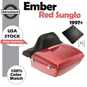 Ember Red Sunglo King Tour Pack Pak Luggage 1997+ ハーレーツーリング/ソフテイル用 Ember Red Sunglo King Tour Pack Pak Luggage For 1997+ Harley Touring/ Softail 【並行輸入品】