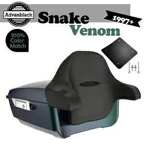 SNAKE VENOM Advanblack Rushmore King Tour Pak パックパッド 97+ ハーレー/ソフテイルに適合 SNAKE VENOM Advanblack Rushmore King Tour Pak Pack Pad Fits 97+ Harley/Softail 【並行輸入品】