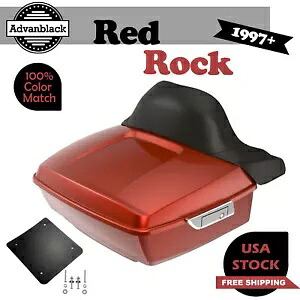 Advanblack レッド ロック ラッシュモア キング ツアー パック パック ハーレー/ソフテイル 97+ Advanblack Red Rock Rushmore King Tour Pack Pak For Harley/Softail 97+ 【並行輸入品】