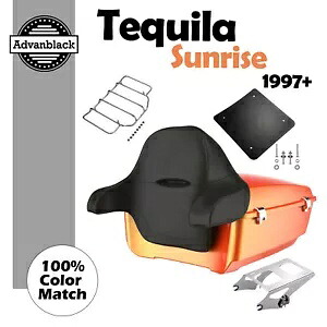 テキーラ サンライズ キング ツアー パック 97 歳以上のハーレー ストリート ロード キング グライド用ラップアラウンド Tequila Sunrise King Tour Pack Wrap Around For 97+ Harley Street Road King Glide 【並行輸入品】