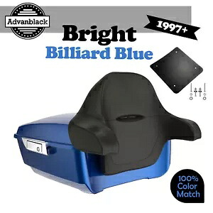 ブライトビリヤードブルー アドバンブラック ラッシュモア キング ツアーパック 97+ ハーレー/ソフテイルに適合 BRIGHT BILLIARD BLUE Advanblack Rushmore King Tour Pack Fits 97+ Harley/Softail 【並行輸入品】｜カスタムパーツ WORLD倉庫 139,150円