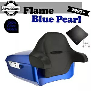 フレーム ブルー パール アドバンブラック ラッシュモア キング ツアー パック パック 97+ ハーレー/ソフテイルに適合 FLAME BLUE PEARL Advanblack Rushmore King Tour Pak Pack Fits 97+ Harley/Softail 【並行輸入品】