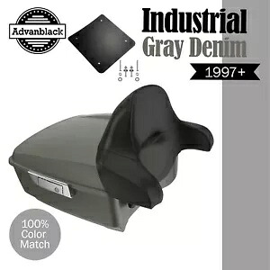 インダストリアル グレー デニム ラッシュモア キング ツアー パック パック ハーレー/ソフテイル 1997 以降に適合 Industrial Gray Denim Rushmore King Tour Pak Pack Fits Harley/Softail 1997+ 【並行輸入品】