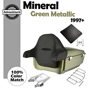 ミネラルグリーンメタリックキングツアーパックラップアラウンドハーレーストリートロードグライド用 Mineral Green Metallic King Tour Pack Wrap Around For Harley Street Road Glide 【並行輸入品】｜カスタムパーツ WORLD倉庫