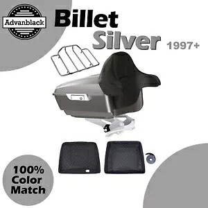 ビレット シルバー キング ツアー パック ハーレー ストリート ロード エレクトラグライド 1997+用 Billet Silver King Tour Pak Pack For Harley Street Road Electra Glide 1997+ 【並行輸入品】
