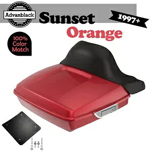 ハーレー/ソフテイル 1997+ ラッシュモア レイザー ツアー パック パック ラップ アラウンド サンセット オレンジ用 For Harley/Softail 1997+ Rushmore Razor Tour Pack Pak Wrap Around SUNSET ORANGE 【並行輸入品】