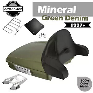 ミネラルグリーン デニム レイザー ツアー パック ラップアラウンド 97 年以降のハーレー FLHR FLHXS FLTRX 用 Mineral Green Denim Razor Tour Pack Wrap Around For 97+ Harley FLHR FLHXS FLTRX 【並行輸入品】