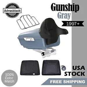 Advanblack ガンシップ グレー ラッシュモア キング ツアー パック パック トランク ハーレー ツーリング 97+用 Advanblack Gunship Gray Rushmore King Tour Pak Pack Trunk For Harley Touring 97+ 【並行輸入品】｜カスタムパーツ WORLD倉庫