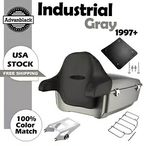 Advanblack インダストリアル グレー キング ツアー パック Pak Luggage ハーレー ツーリング 1997+ Advanblack Industrial Gray King Tour Pack Pak Luggage For Harley Touring 1997+ 【並行輸入品】