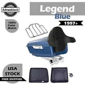 レジェンド ブルー キング ツアー パック 1997 年以降のハーレー ツーリング FLHR FLHXS FLTRX 用 Legend Blue King Tour Pak Pack For 1997+ Harley Touring FLHR FLHXS FLTRX 【並行輸入品】｜カスタムパーツ WORLD倉庫