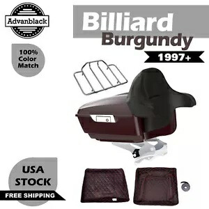 ビリヤード バーガンディ キング ツアー パック パック ハーレー ストリート エレクトラ ロード グライド 97+ Billiard Burgundy King Tour Pack Pak For Harley Street Electra Road Glide 97+ 【並行輸入品】